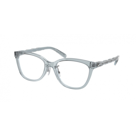 NWT COACH HC6186F 5682 53 5682 Transparent Blue Eyeglasses